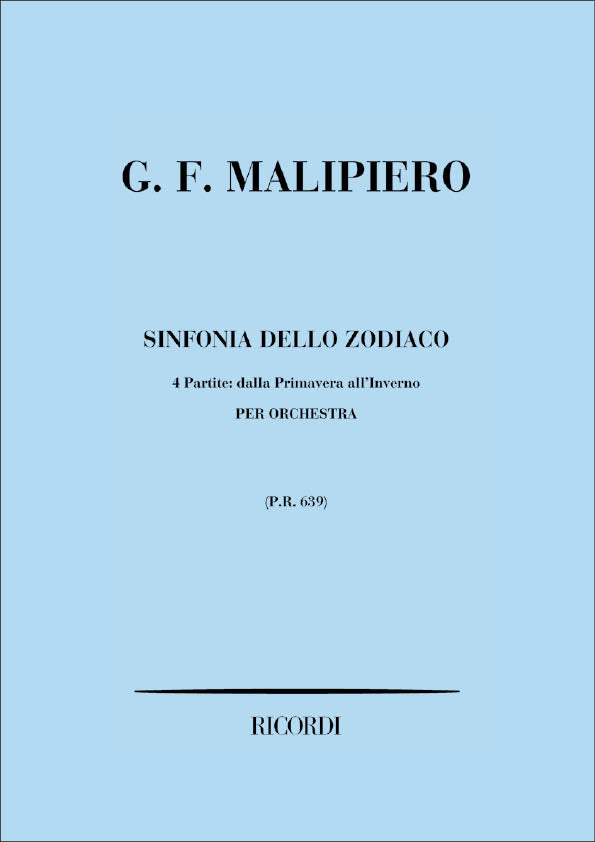 Gian Francesco Malipiero:Sinfonia Dello Zodiaco
