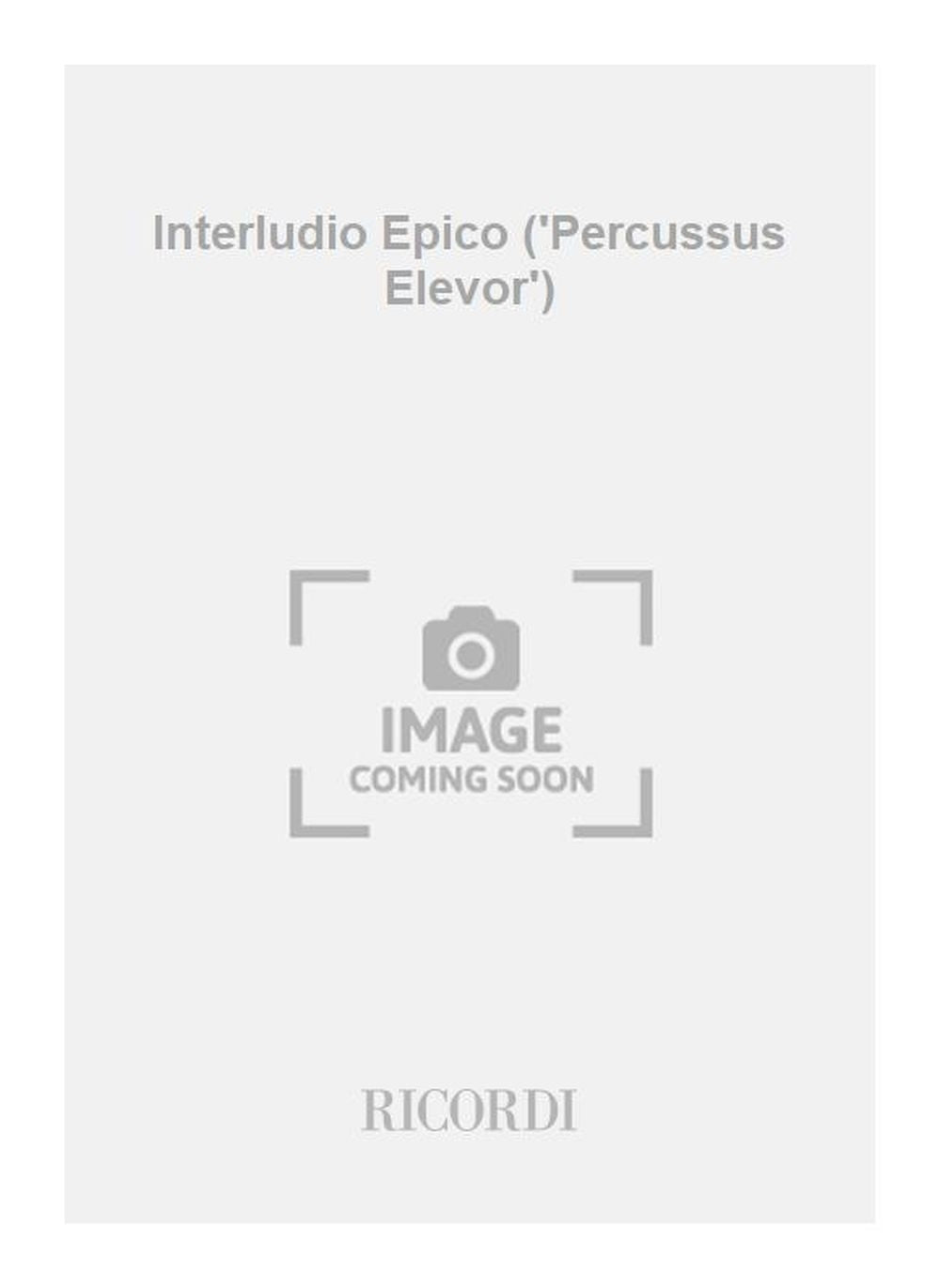 Ludovico Rocca:Interludio Epico ('Percussus Elevor')