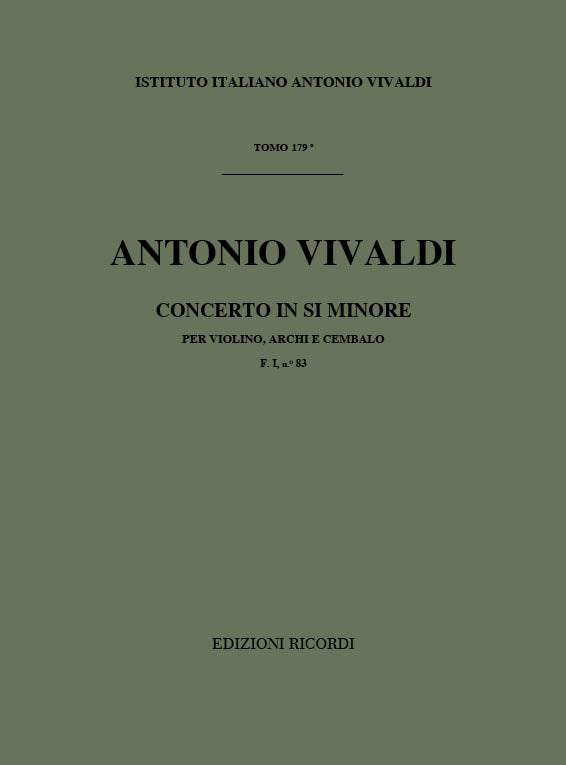 Antonio Vivaldi:Concerto in Si Minore (B minor)