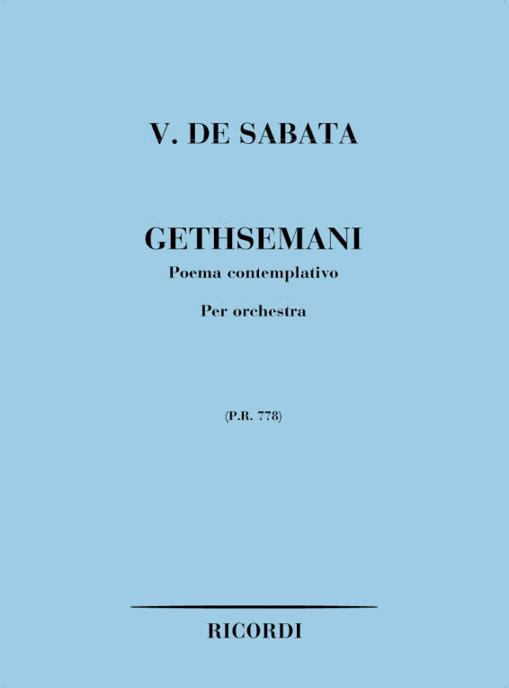 Victor de Sabata:Gethsemani
