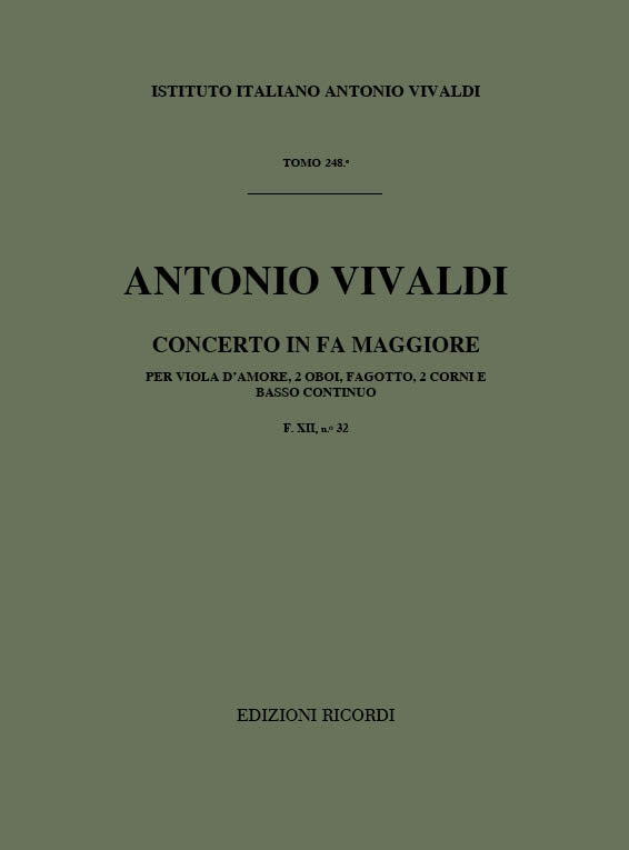 Antonio Vivaldi:Concerto Per Strumenti Diversi E B.C Rv 97