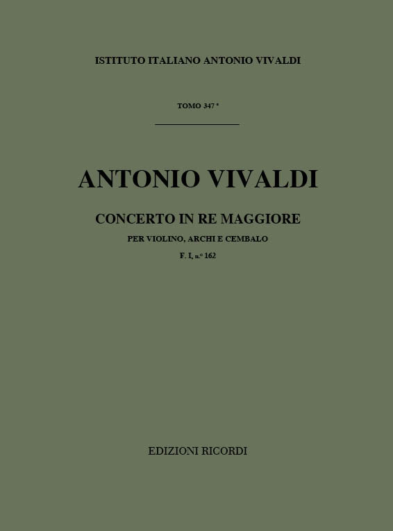 Antonio Vivaldi:Concerto in Re Maggiore (D Major) Rv 213