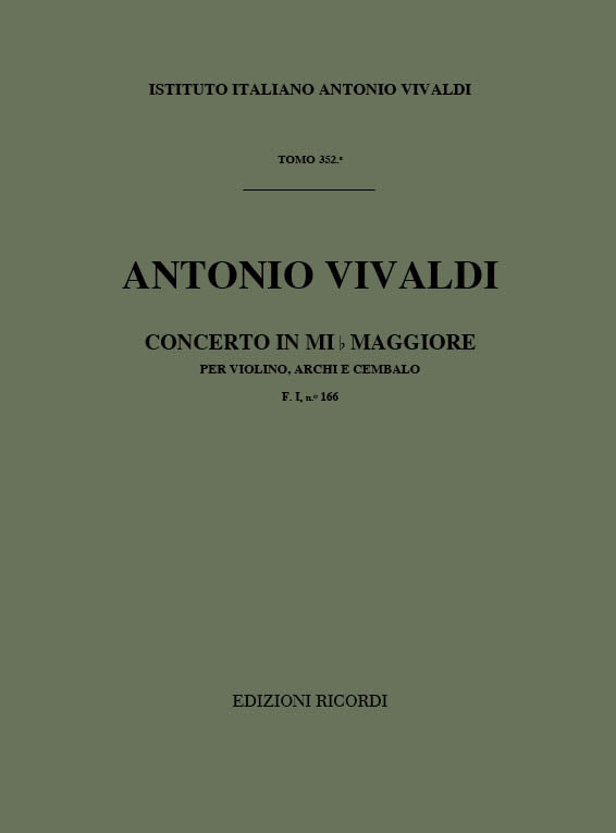 Antonio Vivaldi:Concerto in Mi b Maggiore (E flat major) RV260