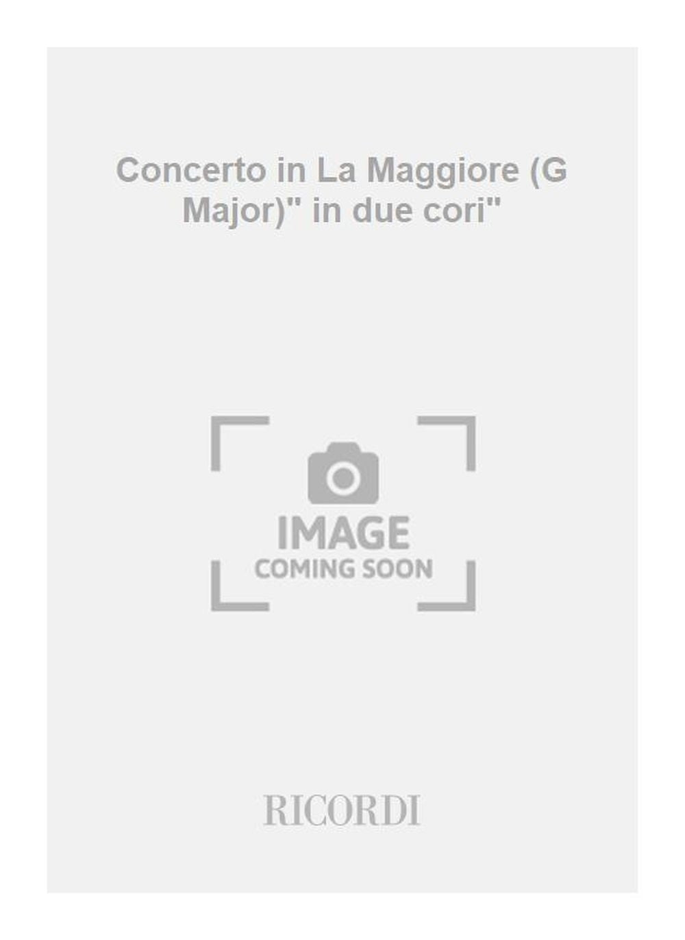 Antonio Vivaldi:Concerto in La Maggiore (G Major)" in due cori"