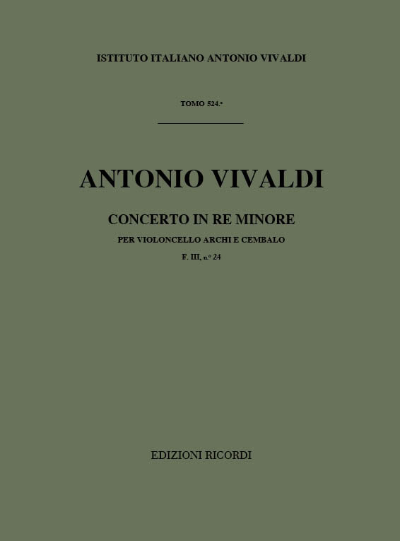 Antonio Vivaldi:Concerto In Re Min. RV 405
