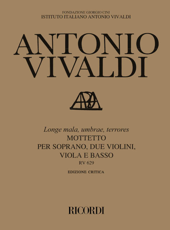 Antonio Vivaldi:Longe Mala, Umbrae, Terrores Rv 629:批判校訂版 ソフトカバー