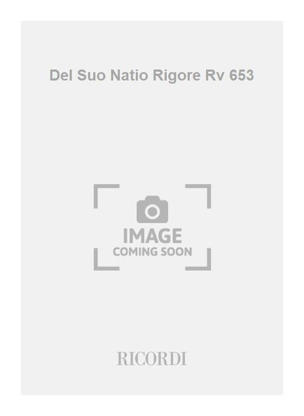 Antonio Vivaldi:Del Suo Natio Rigore Rv 653