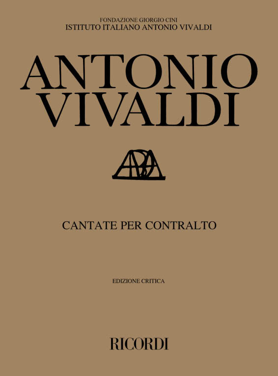 Antonio Vivaldi:Cantate Per Contralto E B. C.