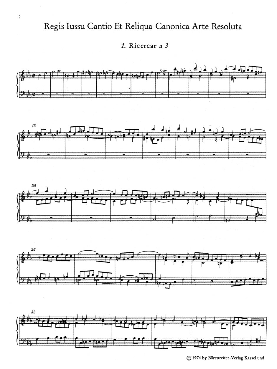 スコア/バッハ:音楽の捧げもの BWV 1079