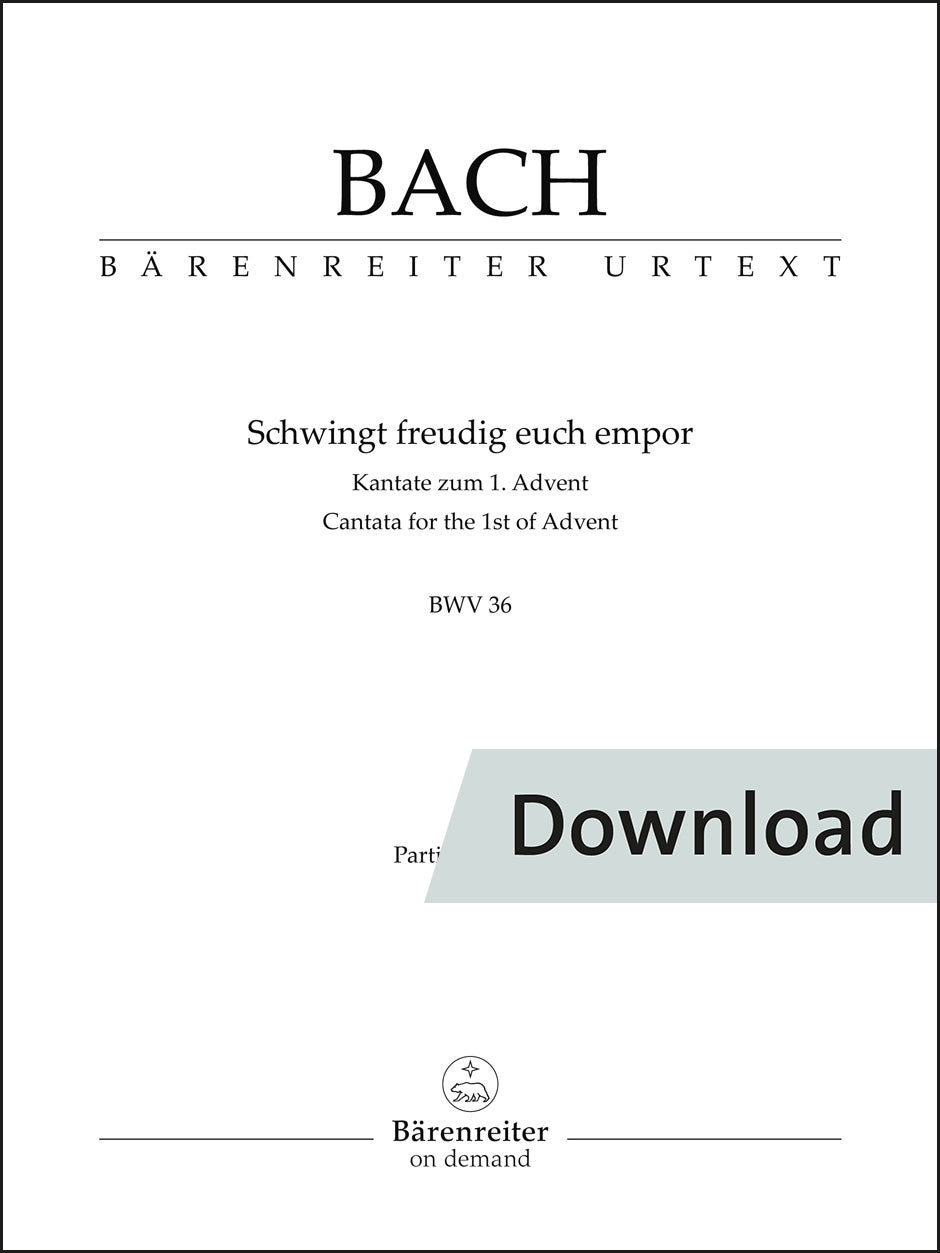 バッハ:喜びをもって舞い上がれ BWV36(原典版)【デジタル版】