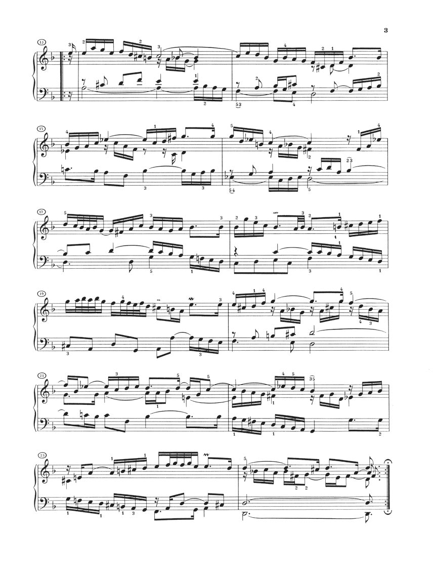 バッハ：フランス組曲 BWV 812 - 817 (旧版)