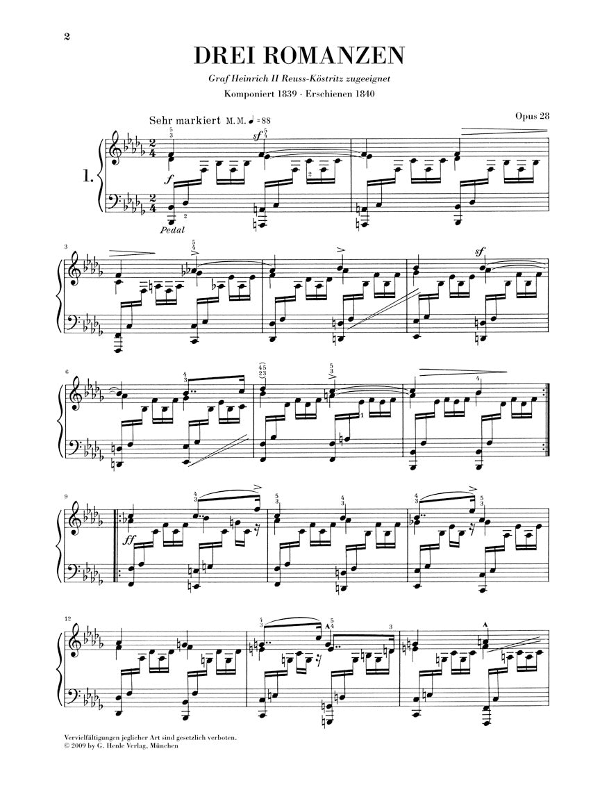 シューマン：3つのロマンス Op.28