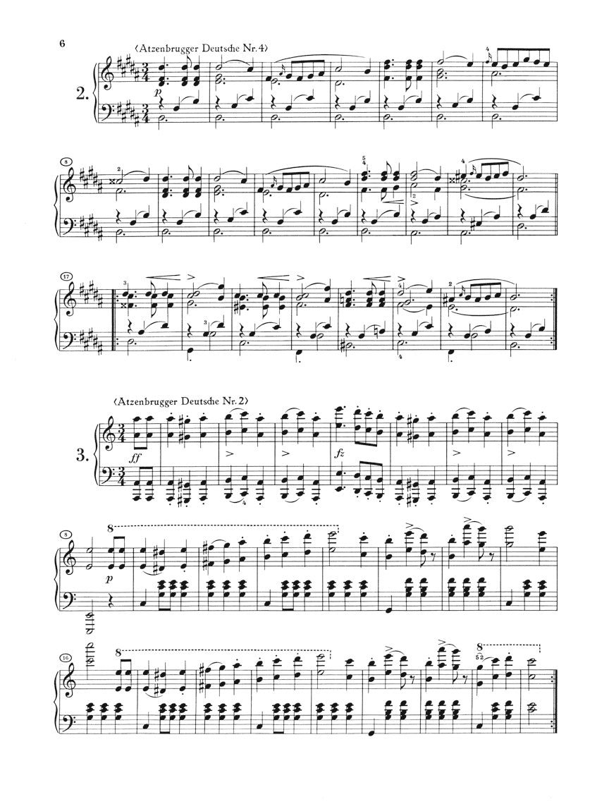 シューベルト：舞曲選集