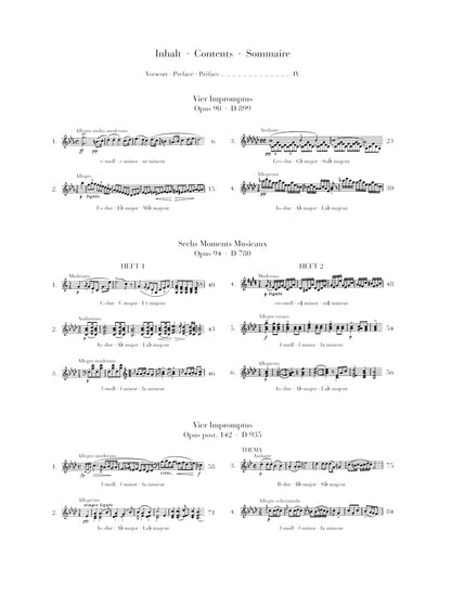 シューベルト：即興曲と楽興の時 D.899, D.935, D.780