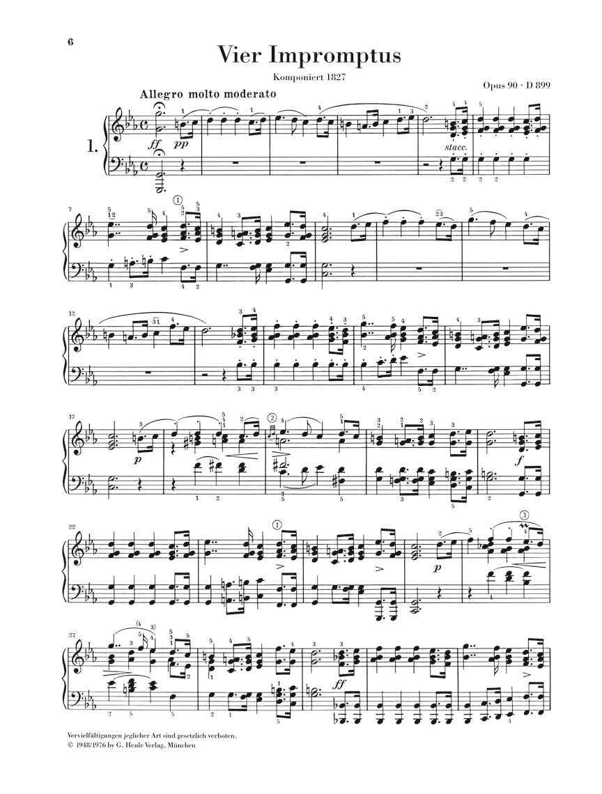 シューベルト：即興曲と楽興の時 D.899, D.935, D.780