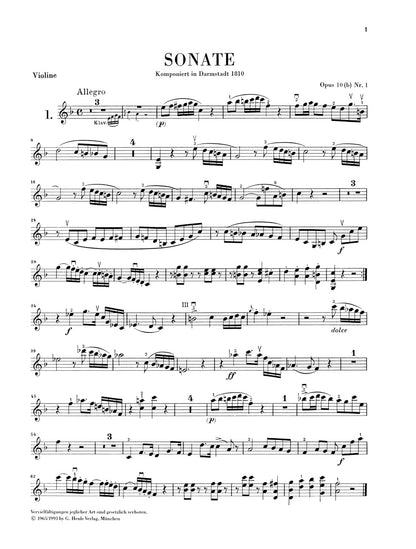 ウェーバー：6つのヴァイオリン・ソナタ op.10(b)