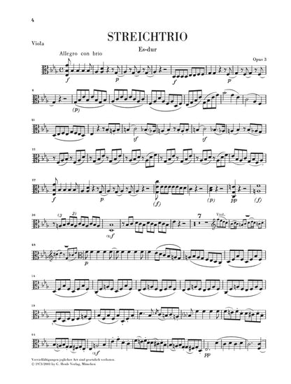 ベートーヴェン：弦楽三重奏曲・弦楽二重奏曲