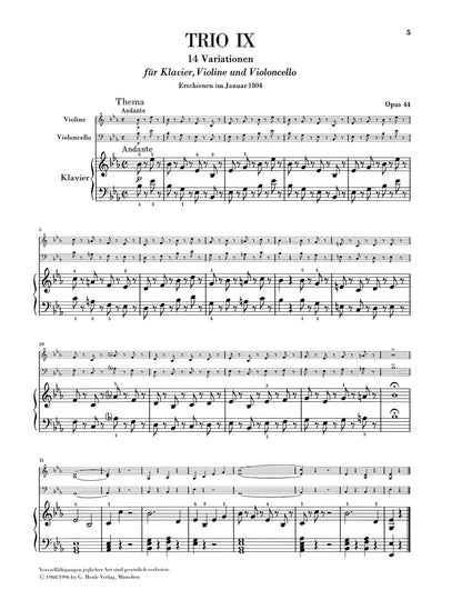 ベートーヴェン：ピアノ三重奏曲集 第3巻