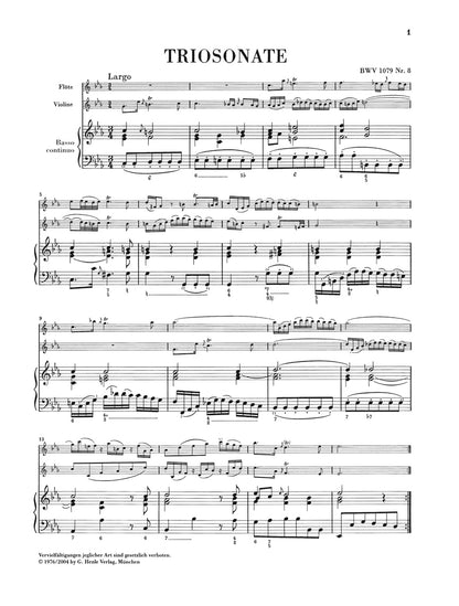 バッハ：音楽の捧げものより トリオ・ソナタとカノン・ペルペトゥウス BWV 1079（原典版）