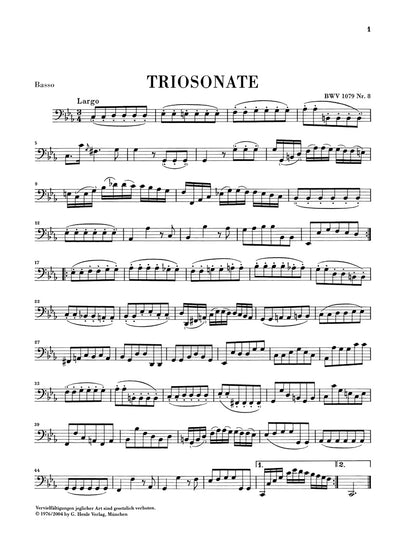 バッハ：音楽の捧げものより トリオ・ソナタとカノン・ペルペトゥウス BWV 1079（原典版）