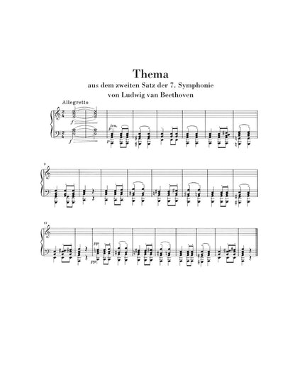 シューマン：ベートーヴェンの主題による練習曲（原典版）