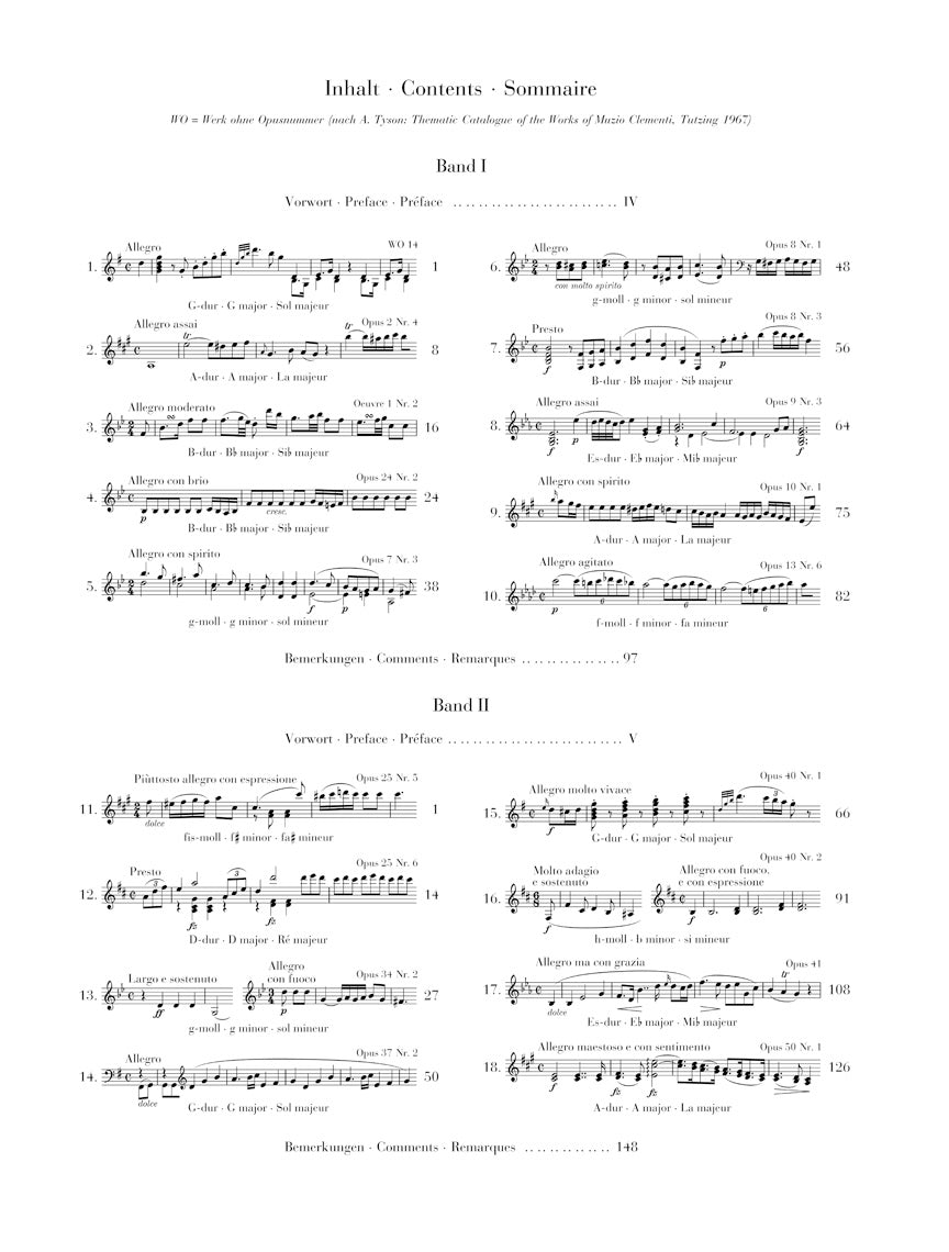 クレメンティ：ピアノ・ソナタ選集 第1巻（1768–1785）