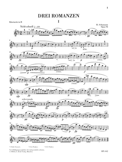 シューマン：3つのロマンス op. 94