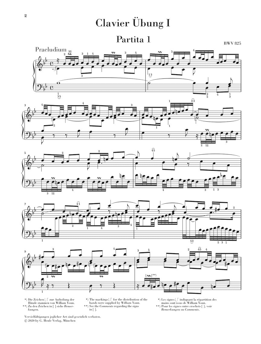 バッハ：パルティータ全曲 BWV 825 - 830