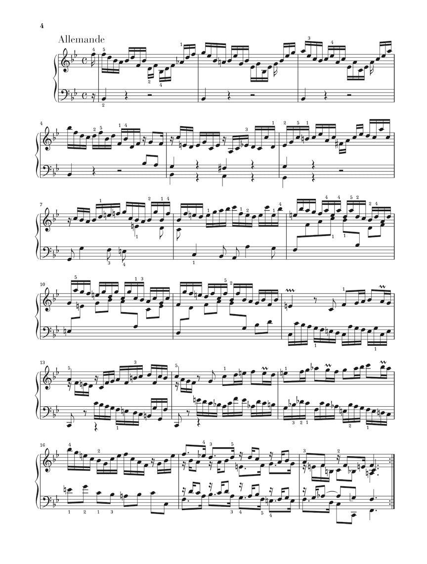 バッハ：パルティータ全曲 BWV 825 - 830