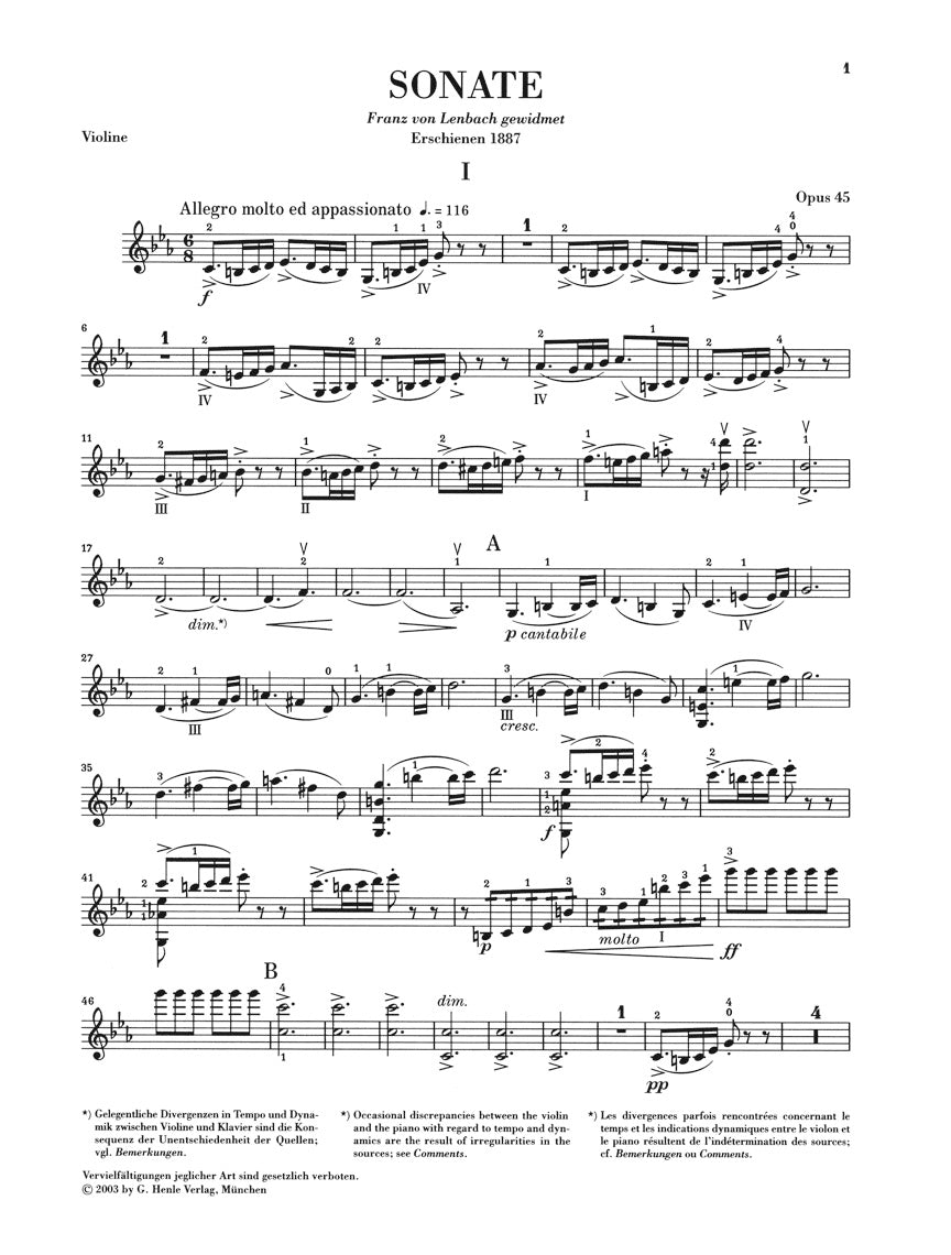 グリーグ：ヴァイオリン・ソナタ ハ短調 op. 45
