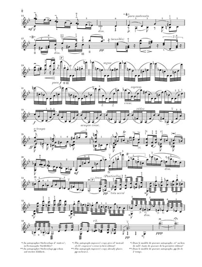 イザイ：6つの無伴奏ヴァイオリン・ソナタ集 op. 27