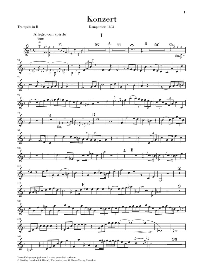 フンメル：トランペット協奏曲 ホ長調