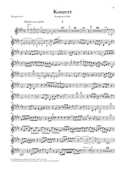 フンメル：トランペット協奏曲 ホ長調