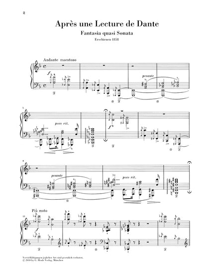 リスト：ダンテを読んで - 巡礼の年 第2年 「イタリア」 第7曲