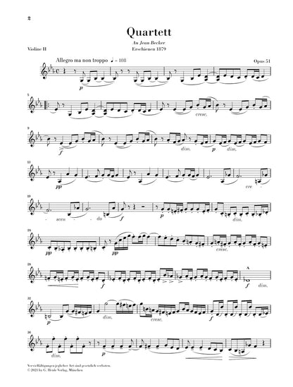 ドヴォルザーク：弦楽四重奏曲 第10番 変ホ長調 op. 51