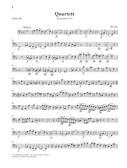 モーツァルト：弦楽四重奏曲集 第2巻