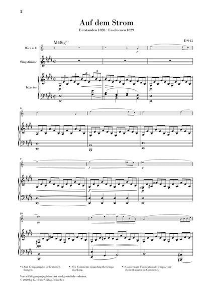 シューベルト：流れの上で op. 119 D 943