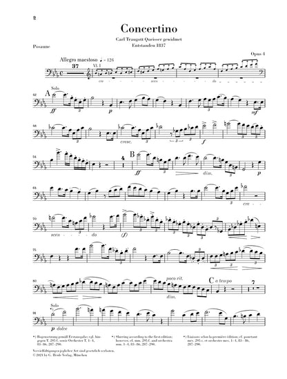 ダヴィッド：小協奏曲（コンチェルティーノ） 変ホ長調 op. 4