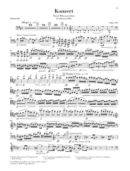 ドヴォルザーク：チェロ協奏曲 ロ短調 op. 104