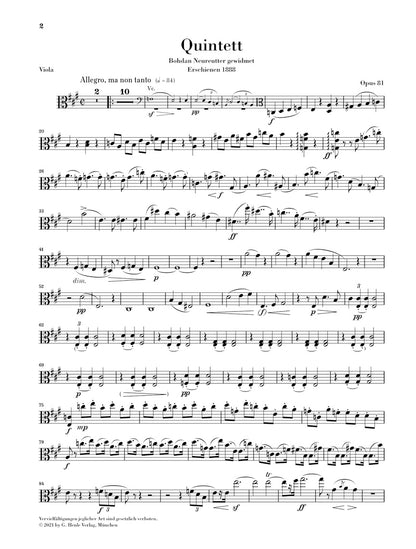 ドヴォルザーク：ピアノ五重奏曲 イ長調 op. 81