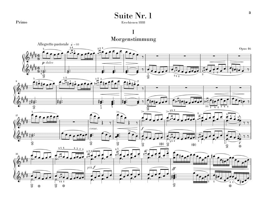 グリーグ：「ペール・ギュント」より 第1組曲 op. 46、第2組曲 op. 55