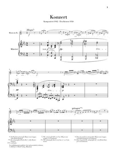 シュトラウス：ホルン協奏曲 第2番 変ホ長調 op. 86