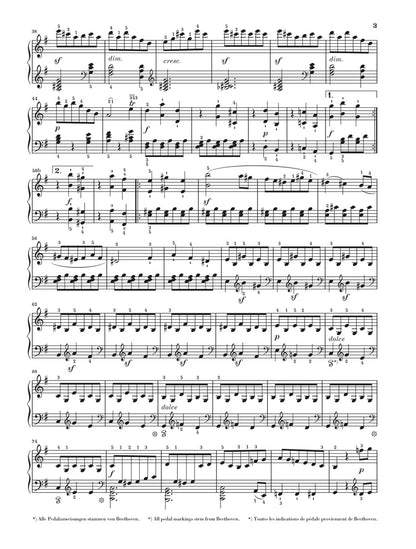 ベートーヴェン：ピアノ・ソナチネ ト長調 Op.79