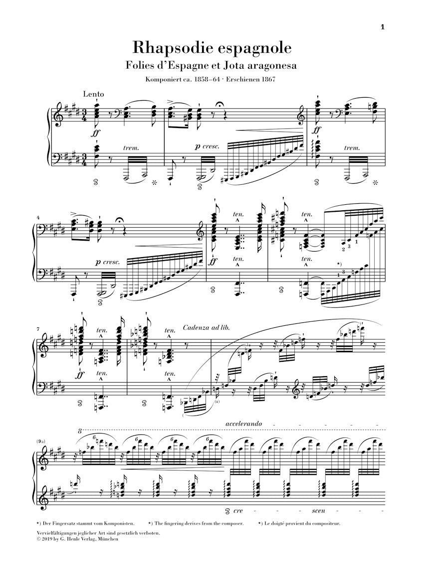 リスト：スペイン狂詩曲（スペインのフォリアとアラゴンのホタ ）