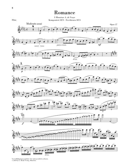 サン＝サーンス：ロマンス 変ニ長調 op. 37