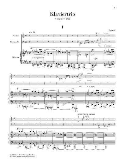 キーシン：ピアノ三重奏曲 op. 6