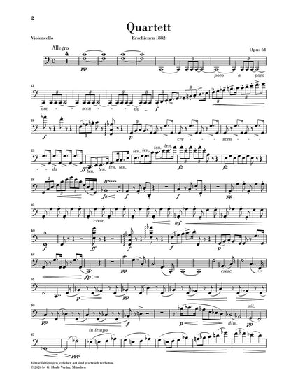 ドヴォルザーク：弦楽四重奏曲 第11番 ハ長調 op. 61