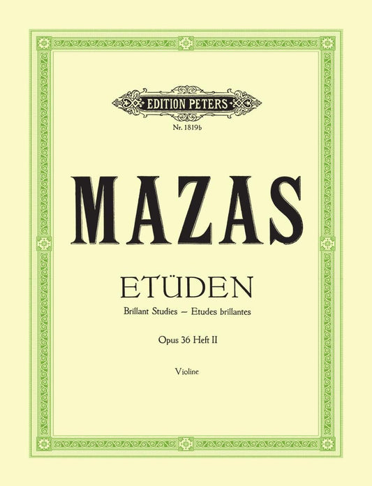 マザス：75の旋律的で段階的な練習曲 op. 36 第2巻 - 27の華麗な練習曲