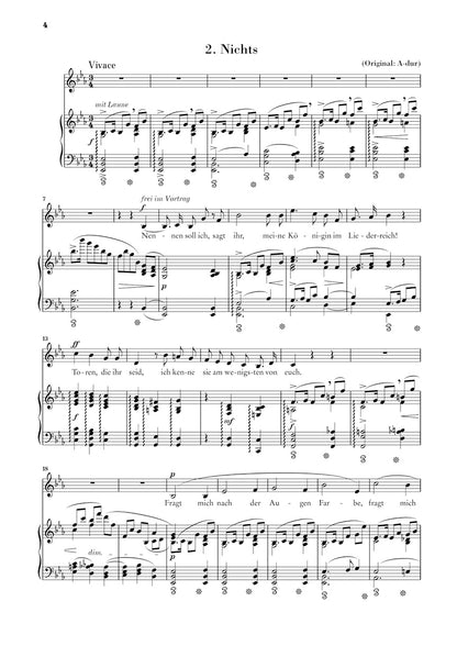 シュトラウス：8つの歌 op. 10（低声用）