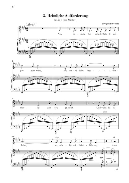 シュトラウス：4つの歌曲 op. 27（低声用）